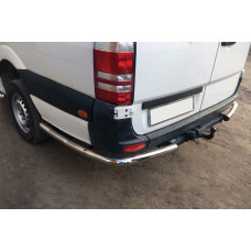 Боковые трубы за задним колесом, угловые (2 шт, нерж сталь) Длинная база для мерседес Sprinter W906 2006-2018 гг