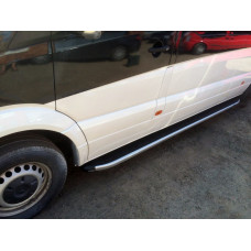 Бокові пороги Fullmond (2 шт, алюм) Середня база для мерседес Sprinter W906 2006-2018 рр