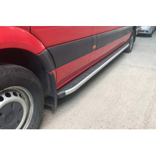 Бокові пороги Fullmond (2 шт, алюм) Середня база для мерседес Sprinter W906 2006-2018 рр
