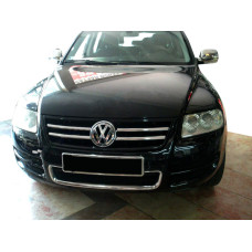 Накладки на решітку (4 шт нерж) 2008-2010 для Volkswagen Touareg рр