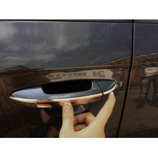 Накладки на вузькі ручки (4 шт нерж.) OmsaLine - Італійська нержавійка для Volkswagen Touareg 2010-2018 рр