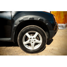 Розширювачі арок з виступами (8 шт ABS) DDU - Україна для Renault Duster 2008-2017 рр
