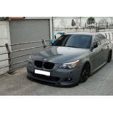 Передня Lip накладка DPT (Для M Sport/M Technic Hamann чорний глянець) для бмв 5 серія E60/E61 2003-2010 рр