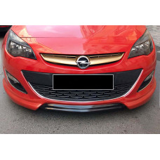 Передня Lip накладка DPT V-1 (чорний глянець) для Opel Astra J 2009-2015 рр