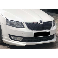 Передня Lip накладка DPT V-1 (2013-2017 Під фарбування) для Skoda Octavia III A7 рр