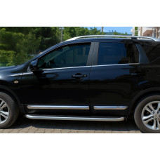 Молдинг дверний OmsaLine (4 шт нерж.) OmsaLine Стандартна база для Nissan Qashqai 2010-2014 рр