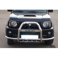 Кенгурятник QT007-Exclusive (нерж) для Suzuki Jimny 1998-2018 рр