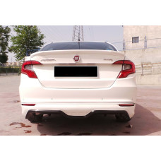 Задній дифузор DPT (SD чорний глянець) для Fiat Tipo 2016- рр