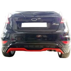 Задній дифузор DPT V-3 (HB чорний глянець) для Ford Fiesta 2008-2017 рр