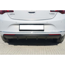 Задній дифузор DPT V2 (2012-2015 HB чорний глянець) для Opel Astra J рр