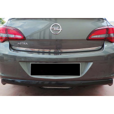 Задній дифузор DPT V-2 (SD чорний глянець) для Opel Astra J 2009-2015 рр