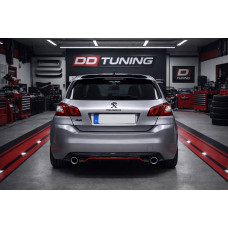 Задній дифузор DPT (HB чорний глянець) для Peugeot 308 2014-2021 рр