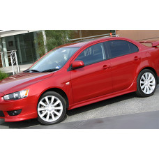 Бокові пороги DPT (Під фарбування) для Mitsubishi Lancer X 2008- рр