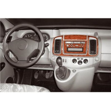 Накладки на панель (маленький комплект) Дерево для Renault Trafic 2001-2015 рр