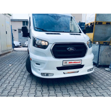 Накладка на передній бампер ERA (2019-2026 під фарбування) для Ford Transit 2014- рр