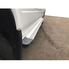 Бокові пороги Maya V2 (2 шт. алюміній) Середня база для мерседес Sprinter W901/902/903/904/905 1995-2006 рр