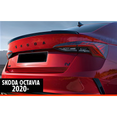 Спойлер DPT V-1 (чорний глянець) для Skoda Octavia IV A8 2020- рр