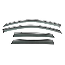 Вітровики з хромованим молдингом Niken Luxury (HB, 4 шт) для Ауди A3 2020- рр
