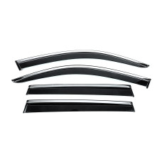 Вітровики з хромованим молдингом Niken Luxury (4 шт) для бмв X3 G01 2018- рр