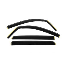 Вітровики вставні Niken Luxury (2014-2021, CrewMax/Crew Cab, 4 шт) для Toyota Tundra рр