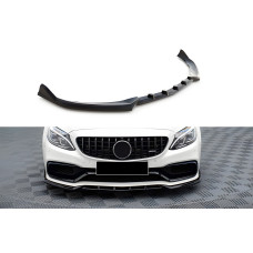 Передня лип накладка DPT (2017-2020, чорний глянець) для мерседес C-сlass W205 рр