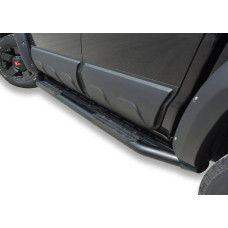 Бокові пороги Amazon Black (2 шт., чорні) для Volkswagen Amarok 2022- рр