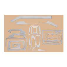 Накладки на панель (Meric, повний комплект) 2006-2014, Алюміній для мерседес Vito W639 рр