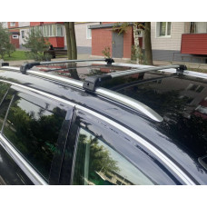 Багажник (поперечини) на інтегровані рейлінги Wingbar V2 (2 шт) Чорний для Volkswagen Touareg 2018- рр