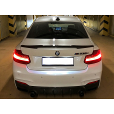Спойлер M4-Style (для F22, чорний глянець) для бмв 2 серія F22/F23 2014-2021 рр