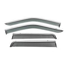 Вітровики з хромованим молдингом Niken Luxury (4 шт) для Land Rover Freelander II 2006-2014 рр