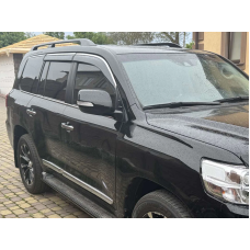 Вітровики з хромованим молдингом Niken Luxury (4 шт) для Toyota Land Cruiser 200 2007-2021 рр