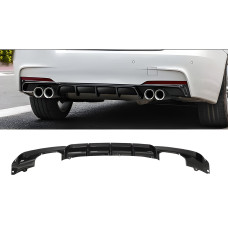 Дифузор заднього бампера під двосторонній подвійний вихлоп (для M-Sport, ABS) для бмв 3 серія F30/F31 2012-2019 рр