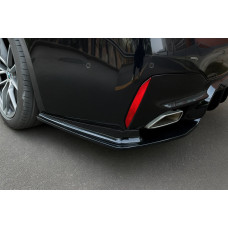 Кутові накладки на задній бампер (для M-Sport/M5 F90, ABS) для бмв 5 серія G30/G31 2017-2023 рр