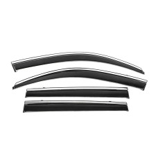 Вітровики з хромованим молдингом Niken Luxury (4 шт) для Lexus GX460 2009-2023 рр