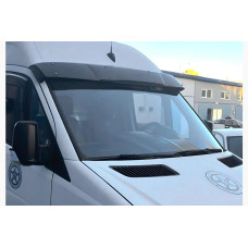 Козирьок на лобове скло V-3 (чорний глянець , 5мм) для мерседес Sprinter W907/W910 2018- рр