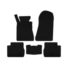Килимки текстильні Premium (SD Чорний) для мерседес W201 (190) 1982-1993 рр