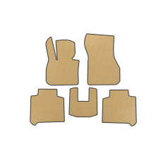 Килимки EVA (2 ряди Для F46 бежевий) для бмв 2 серія Active Tourer F45/F46 2014-2021 рр