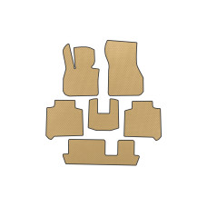 Килимки EVA (3 ряди Для F46 бежевий) для бмв 2 серія Active Tourer F45/F46 2014-2021 рр