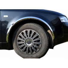 Накладки на арки (4 шт нержавейка) для Ауди A4 B6 2000-2004 гг