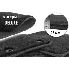 Килимки текстильні Deluxe (Чорний) для мерседес E-сlass W210 1995-2002 рр
