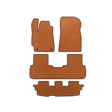 Килимки EVA (3 ряди Помаранчевий) для Toyota Highlander 2008-2013 рр