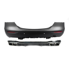 Задній бампер AMG E63 в зібраному вигляді (для 2020-2024) для мерседес E-сlass W213 рр