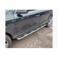 Бокові пороги OEM (Без кріплень, 2 шт., Алюміній) для Ауди Q7 2005-2015 рр