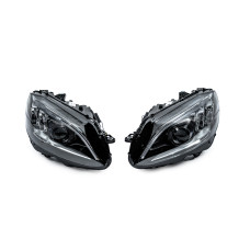 Передні фари FullLed (Для HALOGEN 2 шт) для мерседес C-сlass W205 2014-2021 рр
