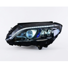Передні фари FullLed (Для HALOGEN, 2 шт) для мерседес C-сlass W205 2014-2021 рр