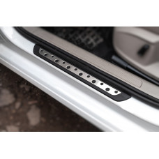 Накладки на пороги Flexill Dotline (4 шт нерж) для Volkswagen Golf 7/E-Golf 2012-2020 рр