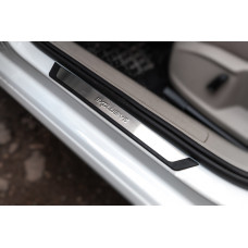 Накладки на пороги Flexill Exclusive (4 шт нерж) для Volkswagen Golf 7/E-Golf 2012-2020 рр