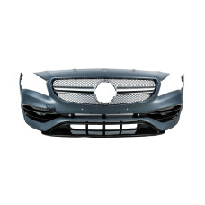 Передній бампер в зібраному вигляді (стиль CLA45 AMG) для мерседес CLA C117 2013-2019 рр