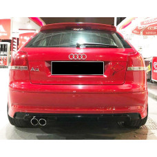 Задній дифузор DPT ( 2005-2008, Coupe, чорний глянець) для Ауди A3 рр