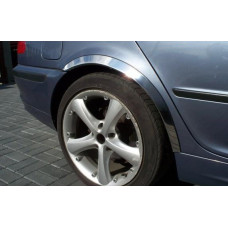 Накладки на арки (4 шт, нерж) для бмв 3 серія E46 1998-2006 рр
